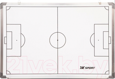 Тактическая доска 2K Sport Магнитно-маркерная для футбола / 127091 (белый)