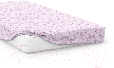 

Простыня Samsara, Завитки Pink 140Пр-10