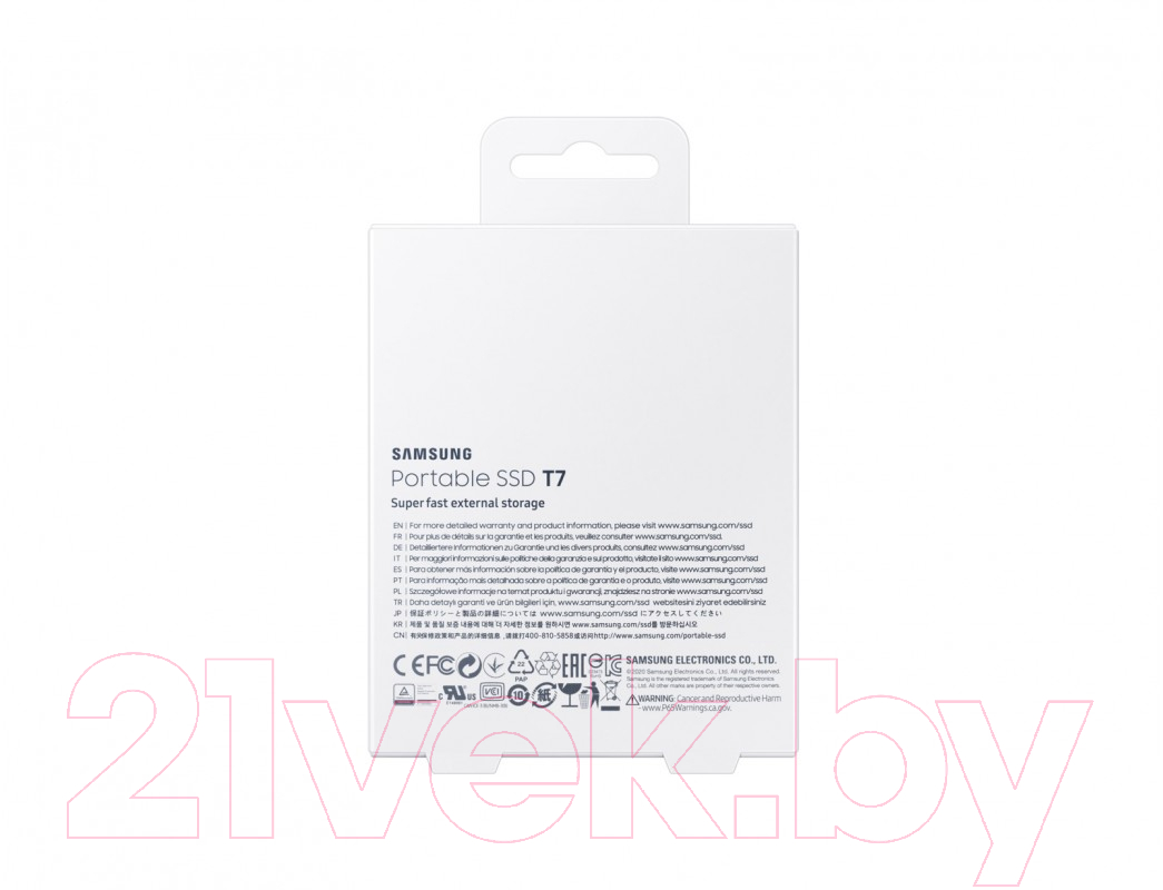 Внешний жесткий диск Samsung T7 Touch 2TB (MU-PC2T0H/WW)