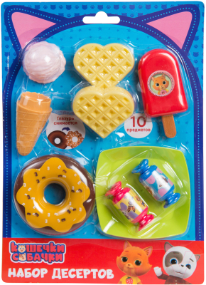 

Набор игрушечных продуктов Кошечки-Собачки, Набор десертов / 38427