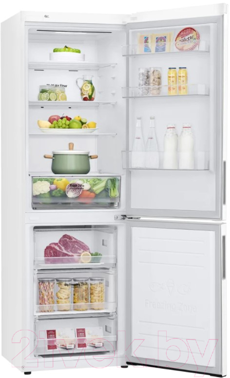 Холодильник с морозильником LG DoorCooling+ GA-B459CQWL — фото 6