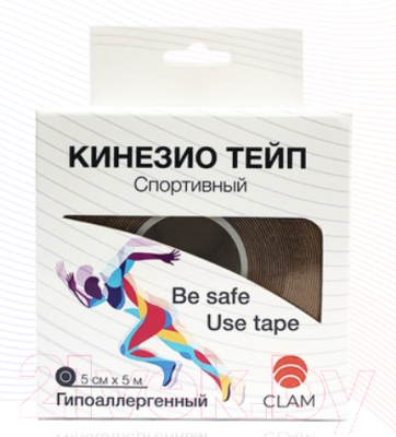 Кинезио тейп Clam К12 (бежевый)