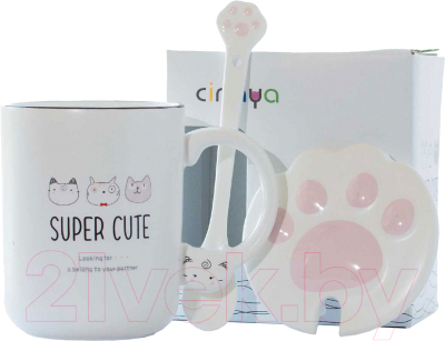 

Кружка с ложкой MONAMI, MUG-214