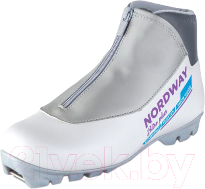 Ботинки для беговых лыж Nordway DXB006WA38 / A17ENDXB006-WA (р.38, белый/серый)
