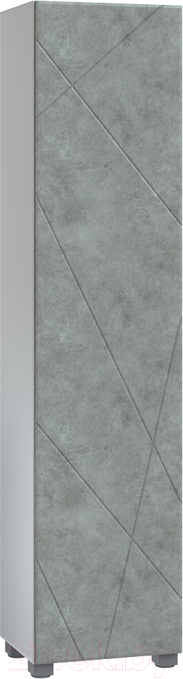 Шкаф-пенал для ванной Vigo Geometry 450 (бетон)