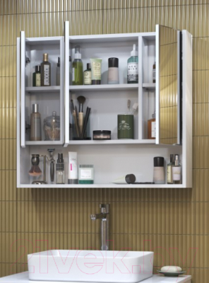 Шкаф с зеркалом для ванной Vigo Urban 800