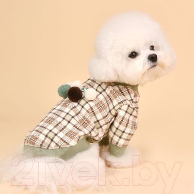 Изображение товара Свитер для животных Pinkaholic Aline / NAUD-TS7640-MT-L (мятный в клетку)