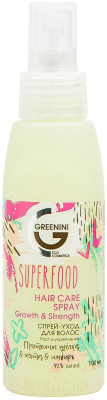 

Спрей для волос Greenini, Superfood протеины шелка+мята+имбирь рост и укрепление