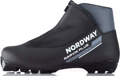 Ботинки для беговых лыж Nordway 17NRBPBA39 / A17ENDXB008-BA (р.39, черный/серый)