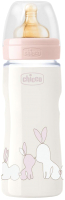 Бутылочка для кормления Chicco Original Touch Girl с латексной соской / 340728557 (330мл) - 