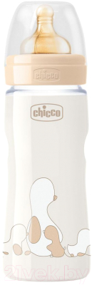 Бутылочка для кормления Chicco Original Touch Uni с латексной соской / 340728559 (330мл)