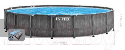 Каркасный бассейн Intex Greywood Prism Frame Premium / 26744NP (549х122см)