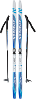 Комплект беговых лыж Nordway A18ENDXT001-WQ (р-р 160, белый/голубой) - 