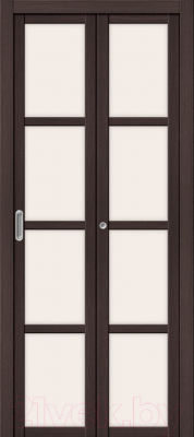 Дверь межкомнатная el'Porta Твигги-V4 35x200 (Wenge Veralinga/Magic Fog)