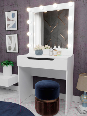 Туалетный столик с зеркалом Мир Мебели SV-16 с подсветкой