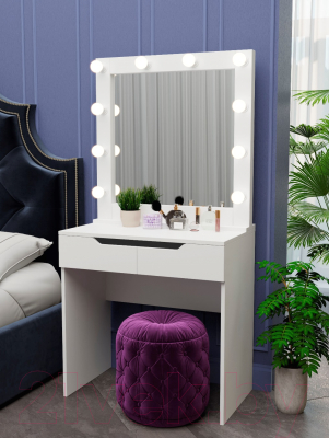 Туалетный столик с зеркалом Мир Мебели SV-16 с подсветкой