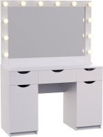 Туалетный столик с зеркалом Мир Мебели SV-62 с подсветкой - 