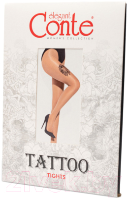 Колготки Conte Elegant Tattoo 002 (р.3, natural)
