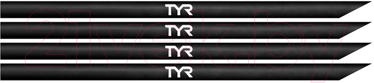 Резинка для лопаток TYR Silicone Replacement Straps LHPSILST/001 (черный)