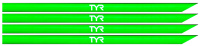 Резинка для лопаток TYR Silicone Replacement Straps LHPSILST/322 (зеленый) - 