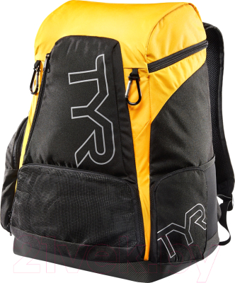 Рюкзак спортивный TYR Alliance 45L Backpack / LATBP45/008 (черный/золото)