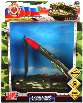 Автомобиль игрушечный Технопарк Ракетный комплекс / SB-17-62-A(GN)-WB(HIGH)