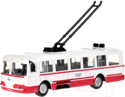 Троллейбус игрушечный Технопарк SB-18-33-WB