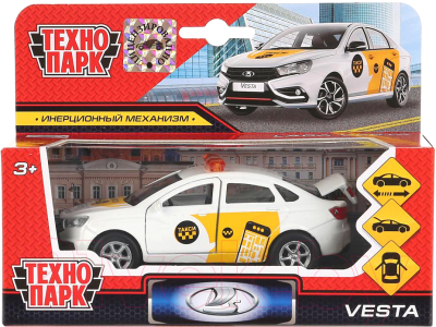 Автомобиль игрушечный Технопарк Lada Vesta. Такси / SB-16-40-T-WB(19)