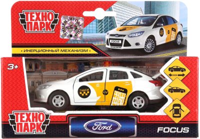 Автомобиль игрушечный Технопарк Ford Focus. Такси / SB-16-45-T2-WB