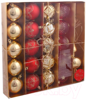 

Набор шаров новогодних Зимнее волшебство, Красный;золотистый, Галла / 4942102