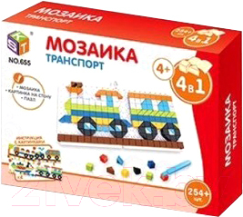 Развивающая игрушка Huada Мозаика. Треугольник и квадрат Транспорт / 1658308-6991-5