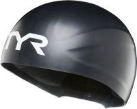 Шапочка для плавания TYR Wall-Breaker Racing / LCSWBRKR/001 (XS/S, черный) - 