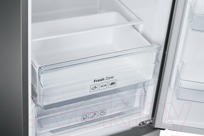 Холодильник с морозильником Samsung RB37A5001SA/WT