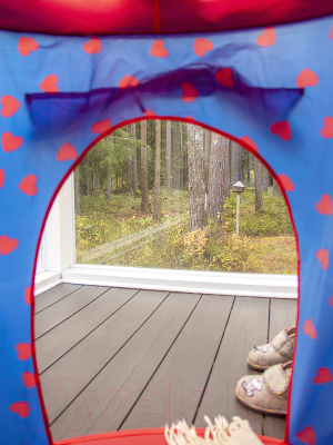 Детская игровая палатка Фея Порядка Рыцарский замок / CT-075 (синий/красный)