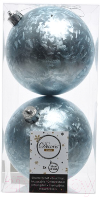 

Набор шаров новогодних Decoris, Серебристый, Шары / 020656