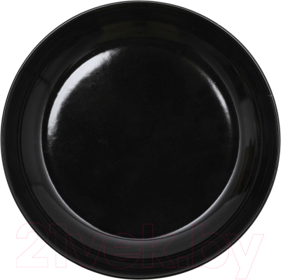 Тарелка столовая глубокая Keramika Nordic (22см, черный)