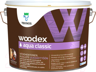 Антисептик для древесины Teknos Woodex Aqua Classic B3 (900мл)