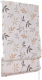 Римская штора Delfa Мини Flora СШД-01М-166/036 (52x160, бежевый/коричневый) - 