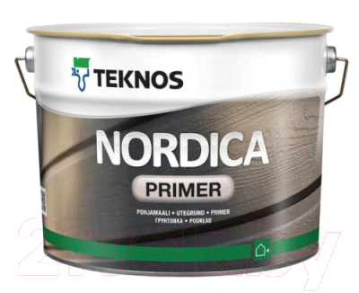 Краска Teknos Nordica Pohjamaali (900мл, белый)