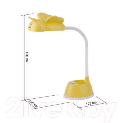 Настольная лампа ЭРА NLED-434-6W-Y (желтый)