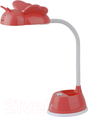 Настольная лампа ЭРА NLED-434-6W-R (красный)