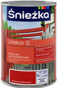 Краска Sniezka Urekor S Антикоррозийная (1л, красный)