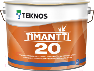 Краска Teknos Timantti 20 PM3 (900мл, полуматовый прозрачный)