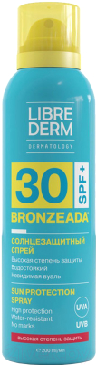 Спрей солнцезащитный Librederm Bronzeada SPF30 (200мл)