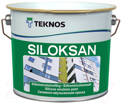 Краска Teknos Siloksan Base 1 (9л, белый)