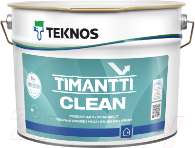 Краска Teknos Timantti Clean PM B1 (9л)