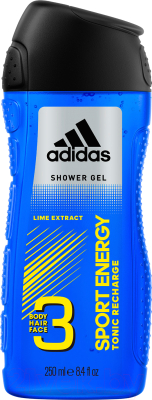 Гель для душа Adidas Sport Energy Body-Hair-Face (250мл)