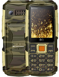 Мобильный телефон BQ Tank Power BQ-2430 (камуфляж/золото)