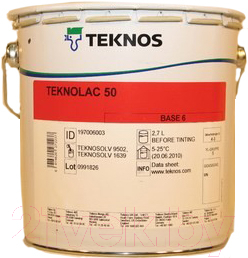 Краска Teknos Teknolac Combi 50 B3 (9л)