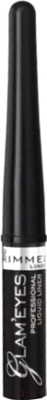 Подводка для глаз жидкая Rimmel Glam'eyes Professional Liquid Eyeliner тон 001 (2.5мл)